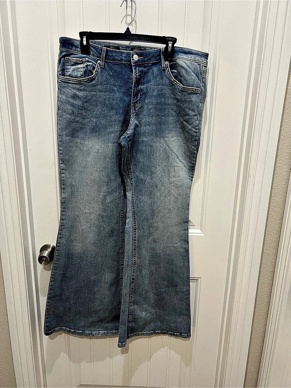 Wild Fanle Jeans Mid-Rise Flare Jeans in Blue